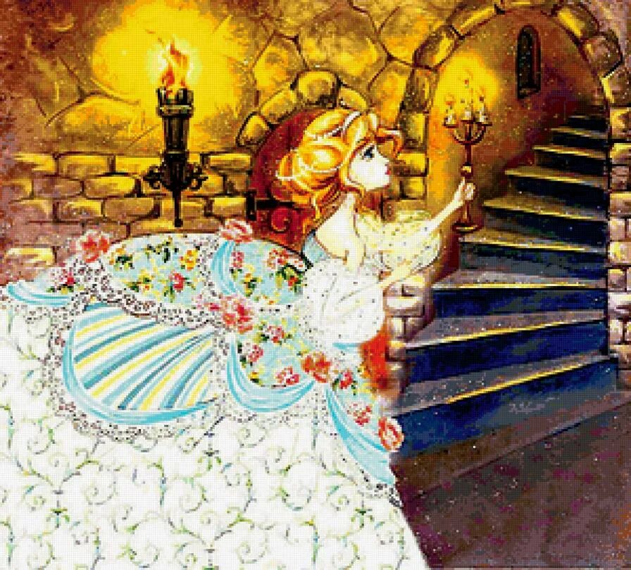 Маленькая принцесса замок. Рут Сандерсон Золушка. Золушка иллюстрации рут Сандерсон. Царевна Золушка.
