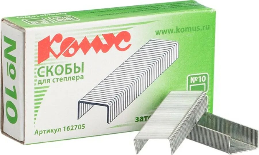 Скобы для степлера 10 1000 шт. Скобы для степлера 10 1000 шт