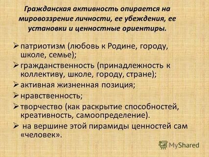 Гражданская активность вопросы