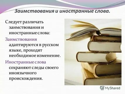 Нужны ли в русском языке заимствованные слова