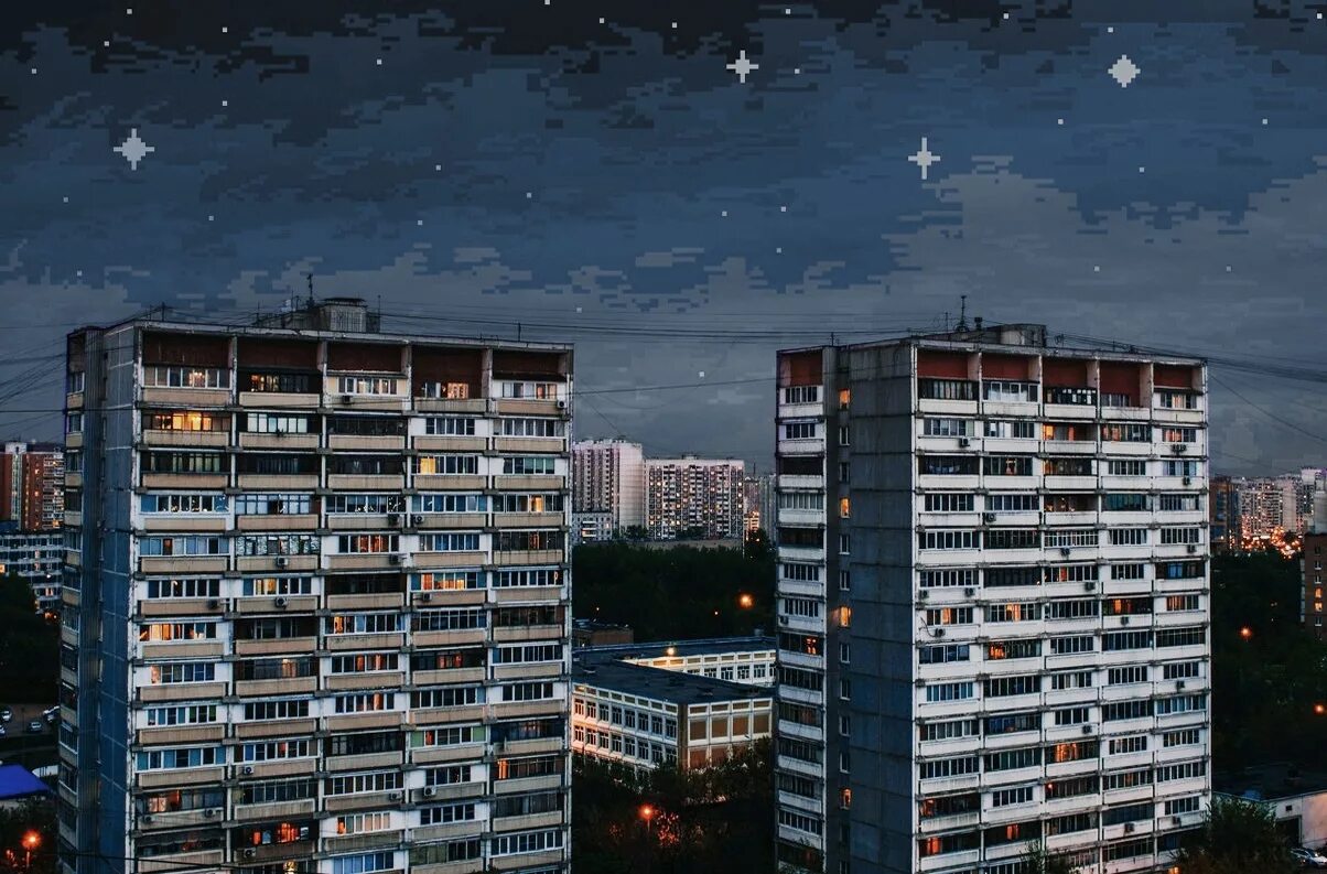 Многоэтажный дом ночью. Панельный дом арт. Панельный дом арт. Панельный дом арт. Панельки арт.