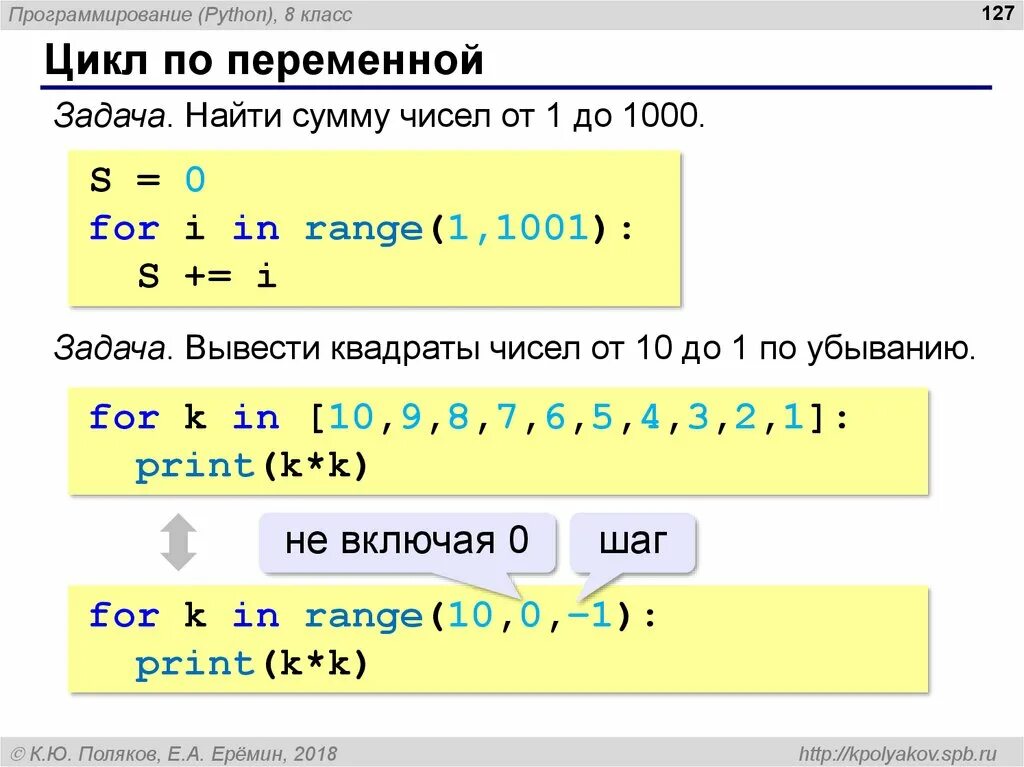 Циклы на языке python. Программирование 8 класс питон. цикл по переменной python. цикл for по переменной питон. переменные в программировании питон.