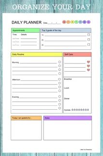 Daily routine plan