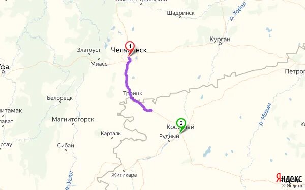 Курган от Челябинска. Карта Челябинск Кустанай. Маршрут от Челябинска до Костаная. Курган Магнитогорск расстояние.