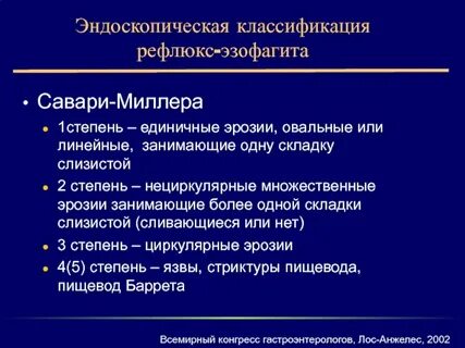 Рефлюкс эзофагит 2 степени