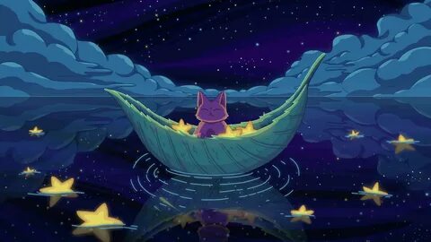 Purple Cat - Sea Of Stars Live Wallpaper - HDLiveWall.