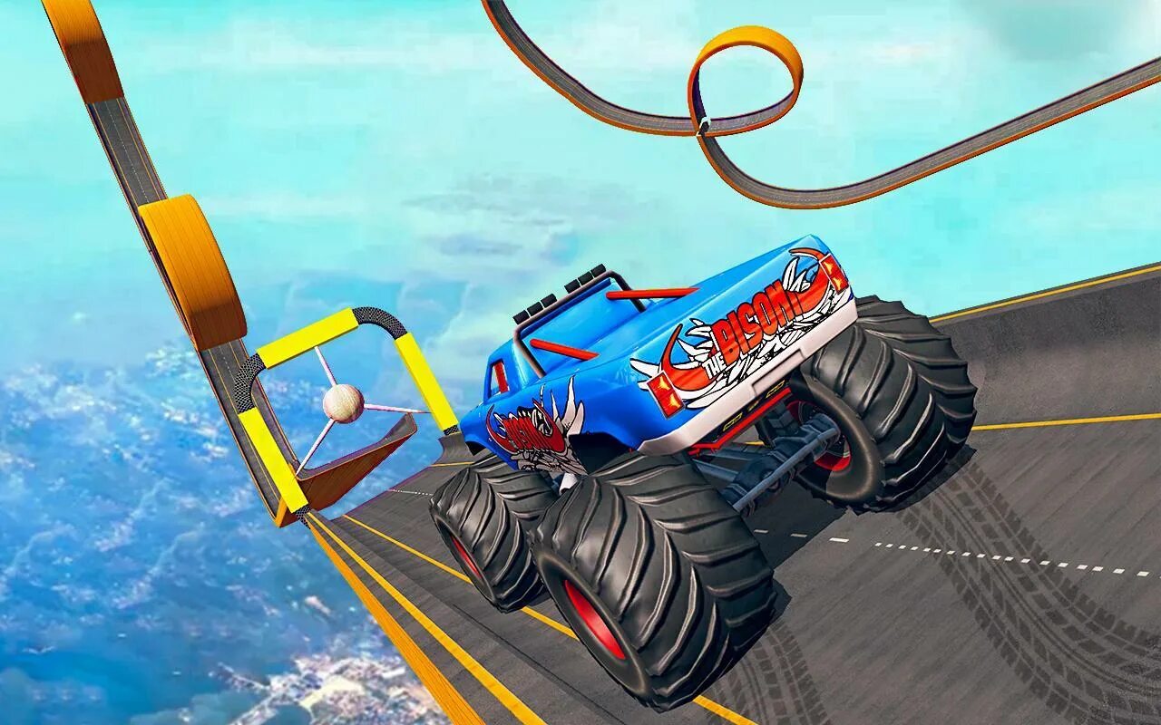 Stunt car игра. Stunt Monster Truck Simulator. Андроид Monster Truck Mega Ramp Stunt. Монстр трак РОБЛОКС. Игра stunt cars