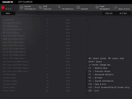 Core setup