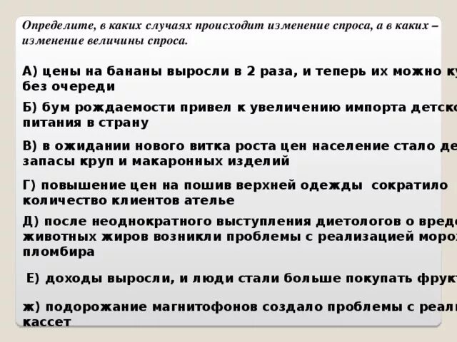 Какое изменение спроса показывает график в На рисунке отображено изменение спроса на услуги агентств недвижимости на соотве