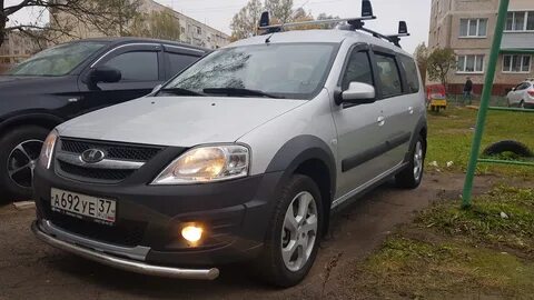 Бампер ларгус кросс