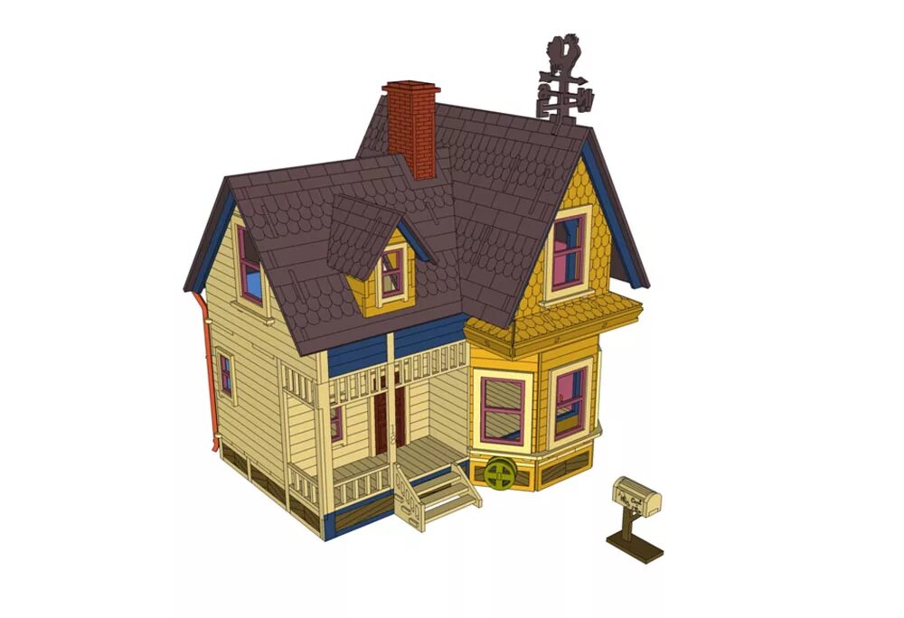 Up house. Up House 3d. Up House 3d model. Дом у озера. Up animation House.