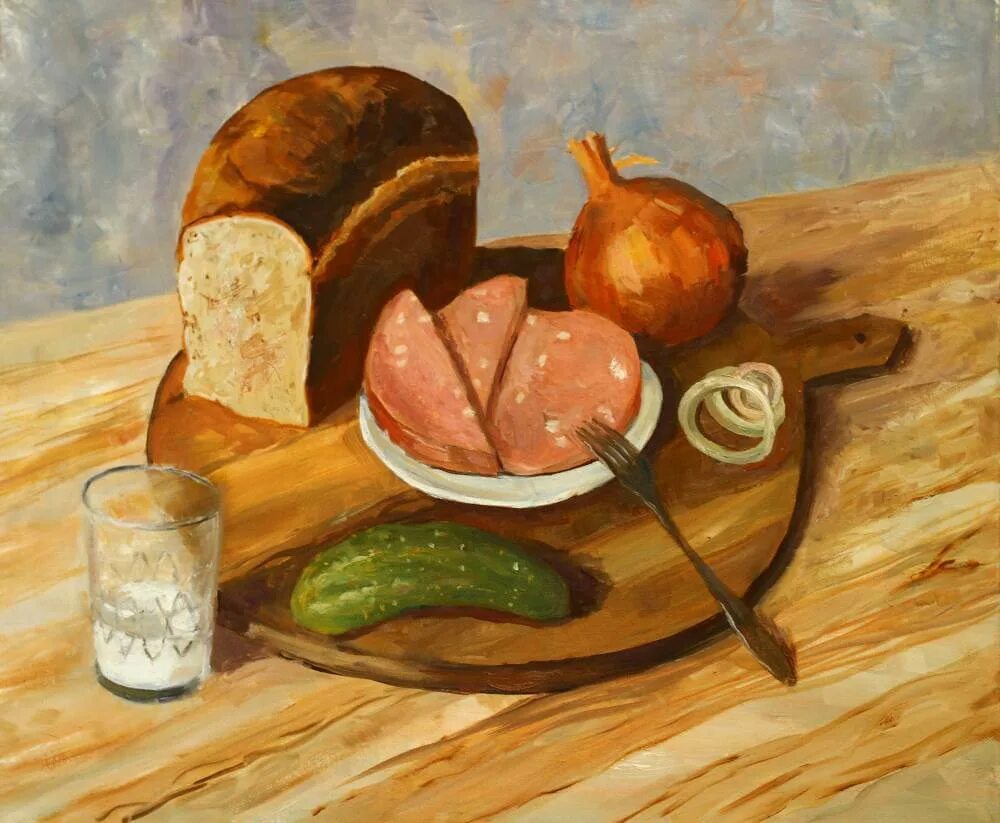Натюрморт с едой. Натюрморт с едой живопись. Натюрморты с хлебом известных художников. Хлеб в живописи.