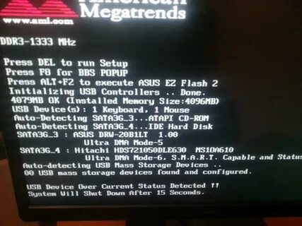 Press f2 or del to run setup