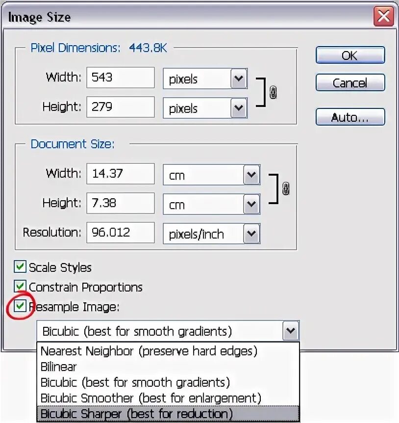 Get image size