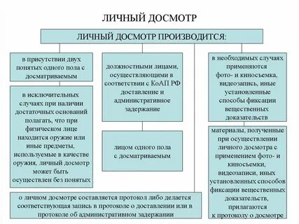 Основания проведения досмотра транспортного средства