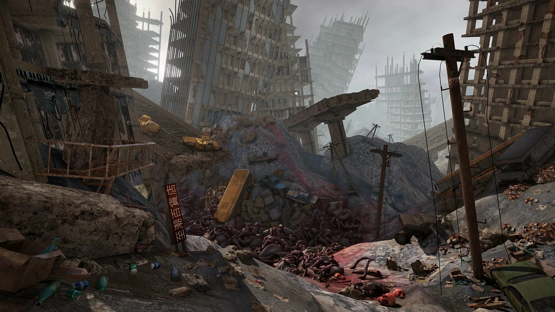 Destroyed town. Лос Анджелес апокалипсис атмосфера. Разрушенное здание. Развалины города. Руины города.