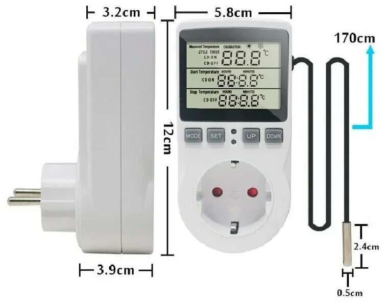 Kt3100 термостат цифровой. Терморегулятор в розетку с таймером 16а, 230в (от -40 до +120 с). Контроллер термостат KETOTEK 230. Термостат в розетку 220в с датчиком температуры. Розетка с датчиком температуры купить