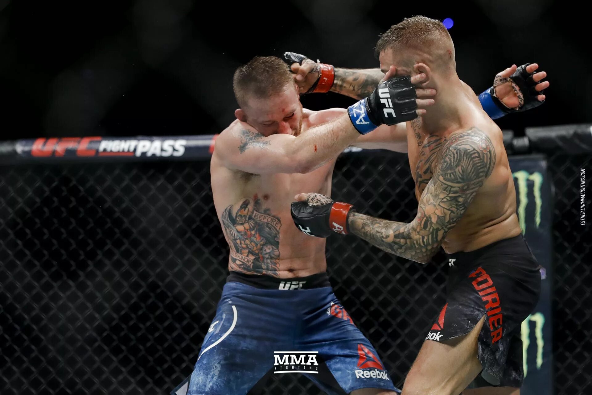 Джастин Гейджи тату. Dustin Poirier.