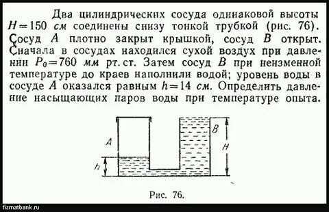 В одинаковых сообщающихся цилиндрических сосудах