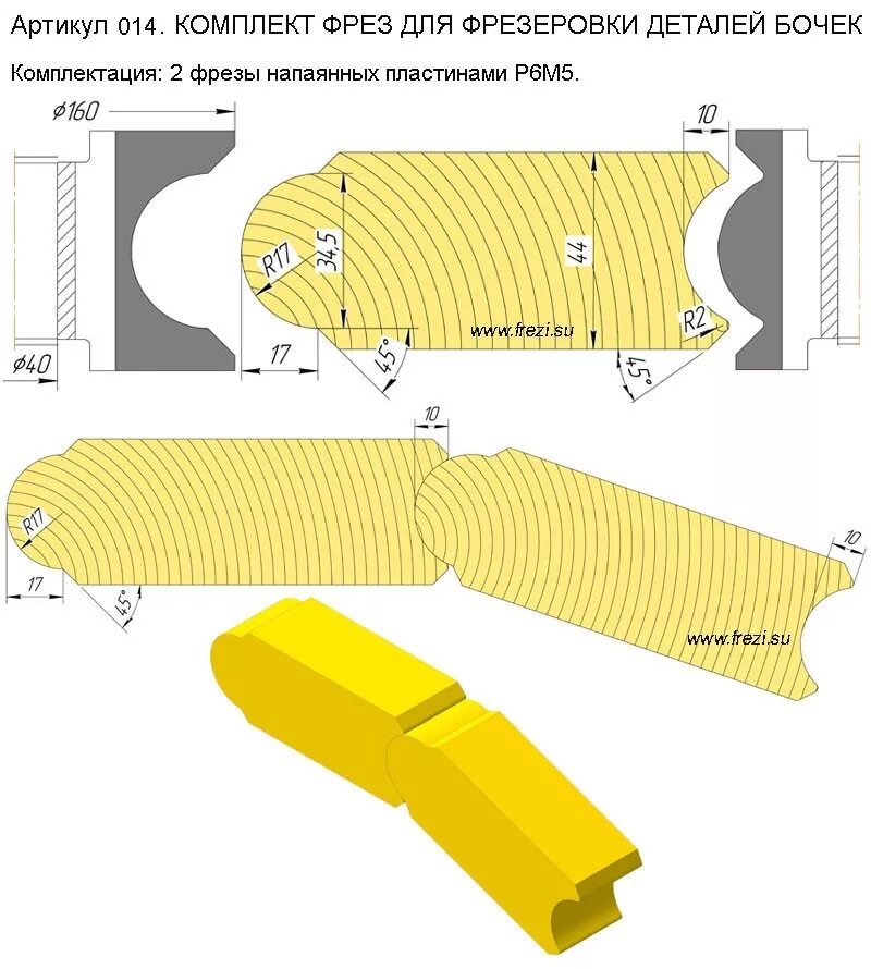 Фрезы для бочек