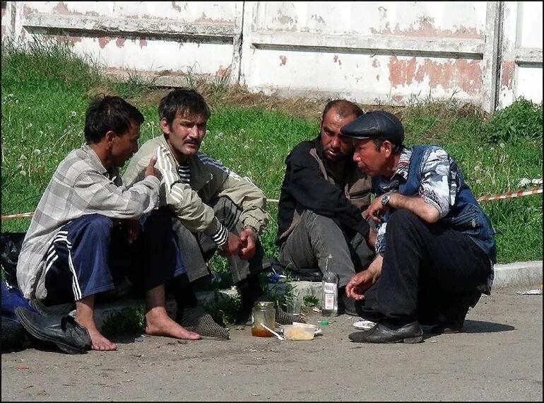 Пьяные таджики