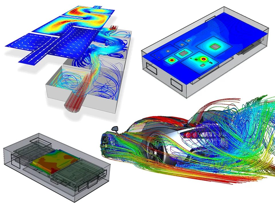 Вычислительная гидродинамика. CFD Fluid Dynamic. Computational Fluid Dynamics. CFD химия. Геометрия офиса для CFD моделирования.