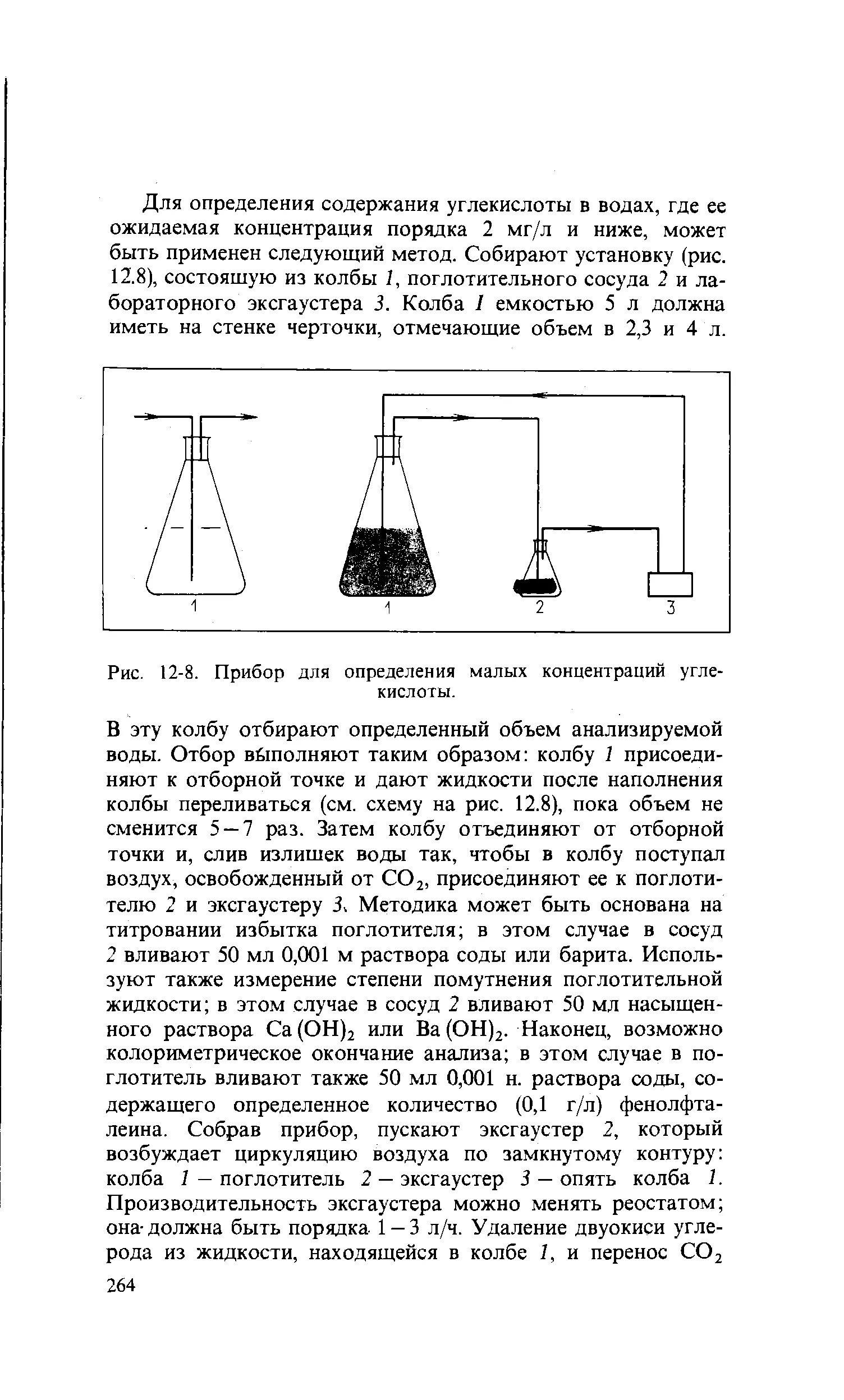 Способы определения углекислого газа. Определение содержания углекислого газа. методика определения углекислого газа в воде. прибор для определения двуокиси углерода. прибор для определения углекислоты в воде.