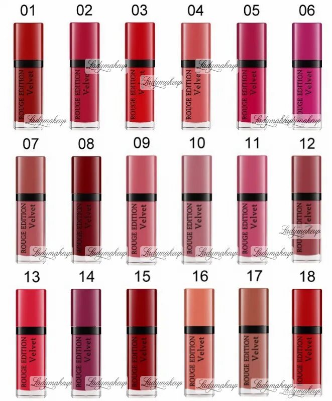 Матовая губная помада velvet. Bourjois rouge Edition Velvet. Bourjois rouge Edition Velvet палитра цветов. Rouge Edition Velvet оттенки. Буржуа помада матовая вельвет палитра.