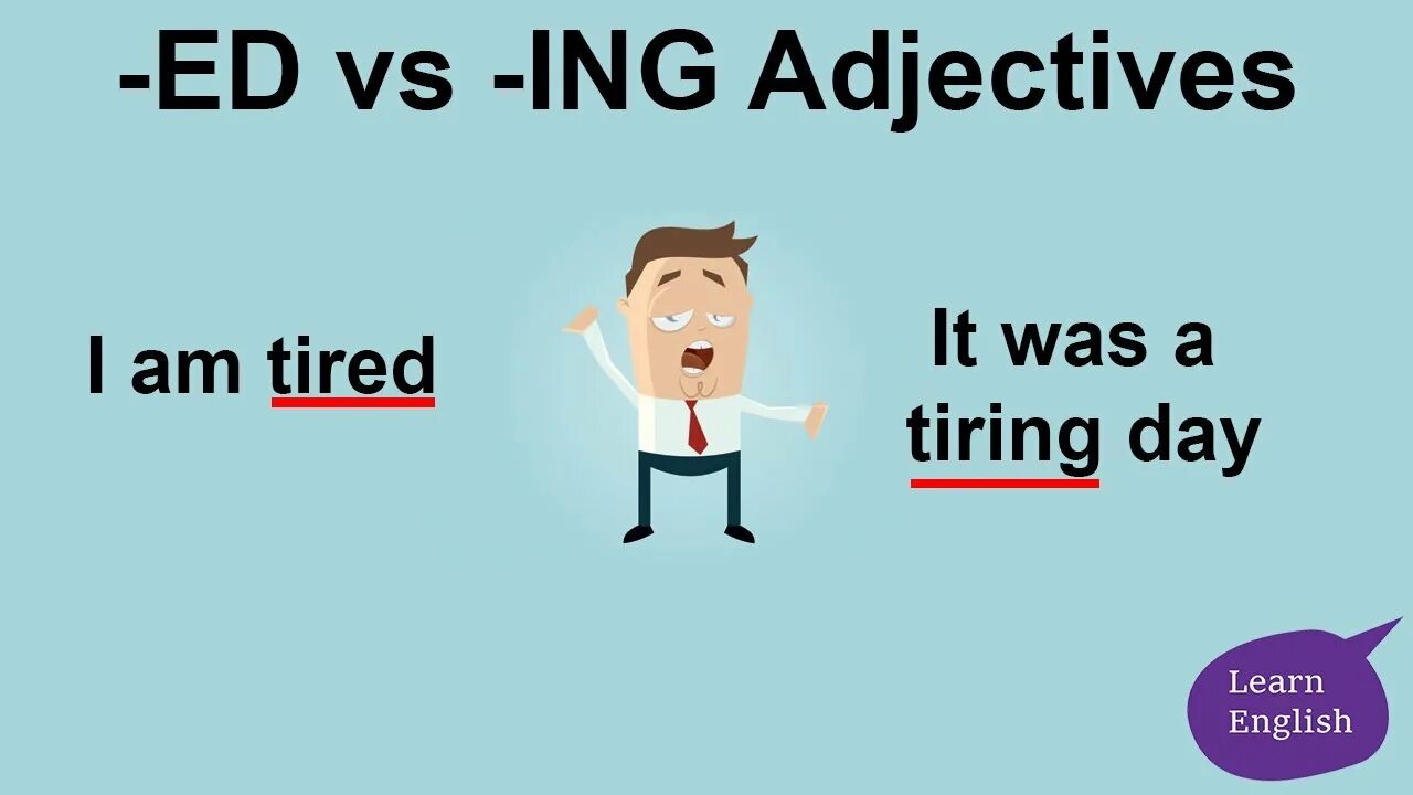 Ed ing adjectives правило. Tiring tired. Tiring или tired. Ed ing правило. Tired adjective