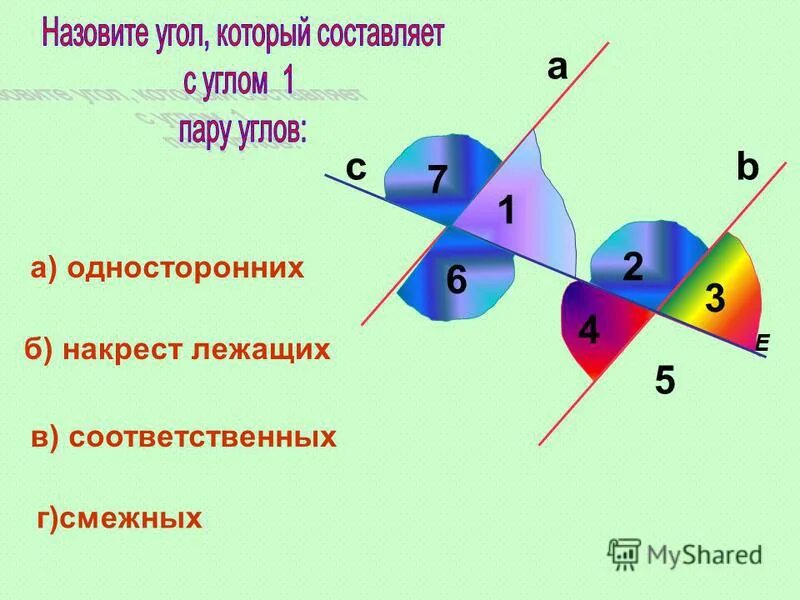 Соответственные элементы. Соответственные элементы