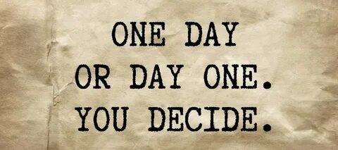 But in one day he