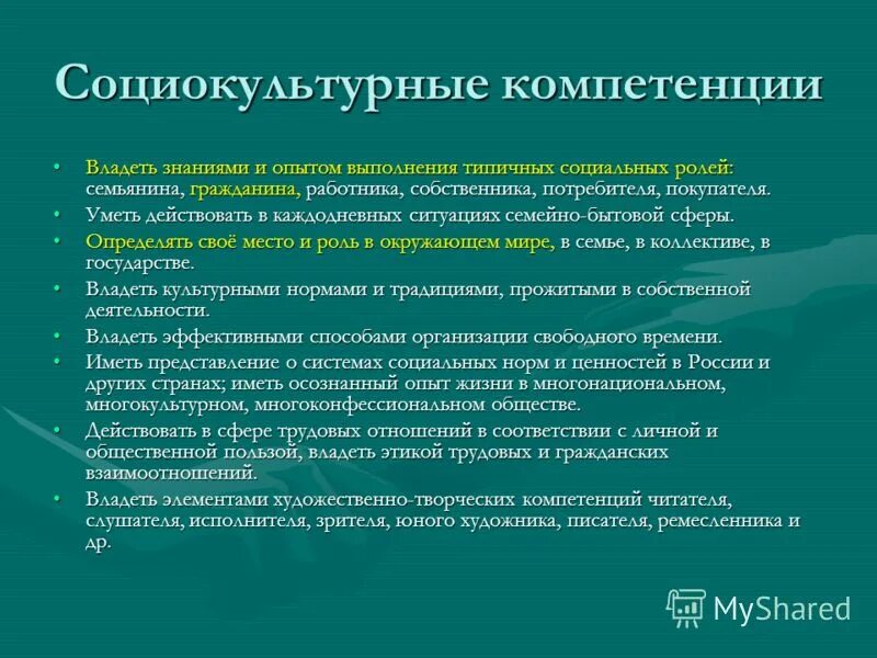 Социокультурные программы. Социокультурные программы