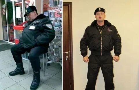 Человек работа охранником