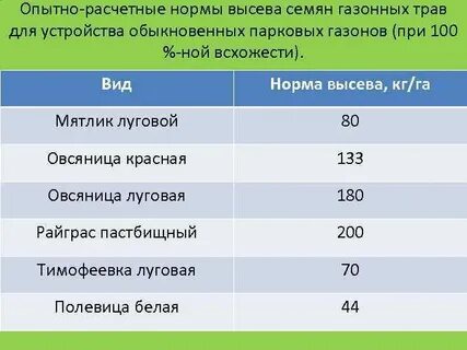 Норма высева суданской травы