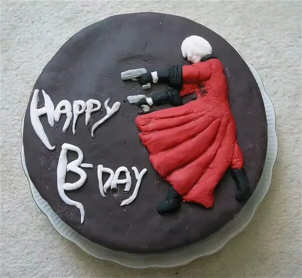 Торт Devil May Cry. Торт с Данте. Данте с днем рождения. DMC С днем рождения. Can i have cake