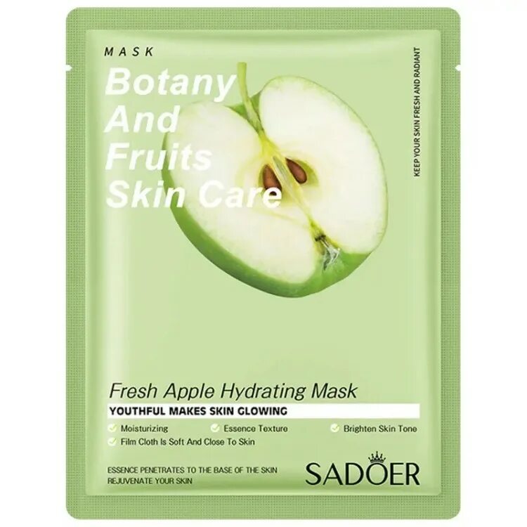 Маска sadoer применение. Sadoer маска для лица. Sadoer увлажняющая маска для лица Fresh Apple Hydrating Mask. Маска botany and Fruits Skin Care. Маска тканевая для лица с авокадо 25 гр sadoer.