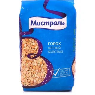 Горох мистраль желтый колотый