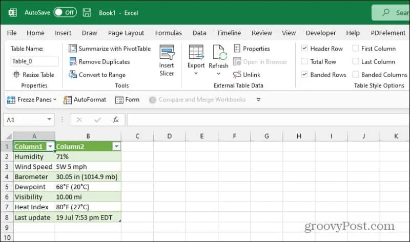 Excel web. Excel web