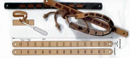 Браслет из кожи выкройка pdf Делаю ремешок для часов Технический форум Leather bag pattern, Leather, Leathe