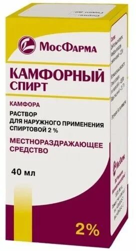 Применение камфорного спирта для наружного применения