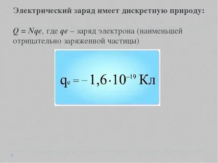 Величина заряда протона электрона