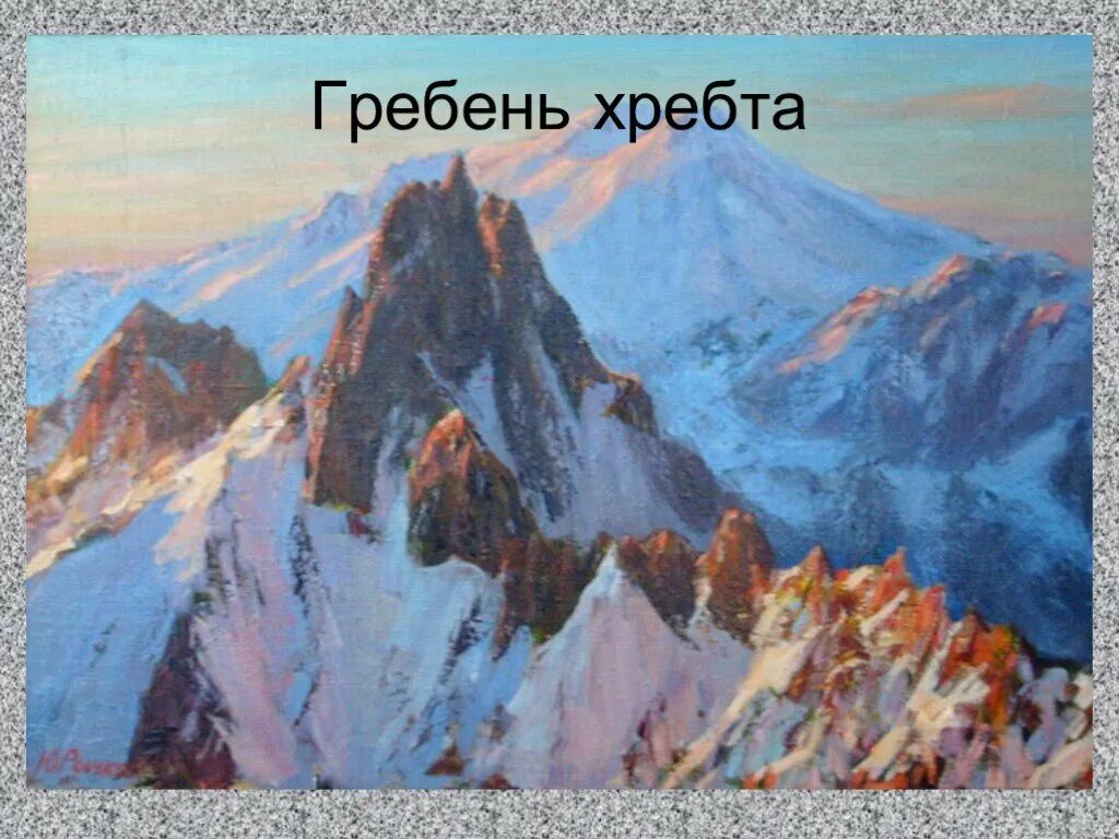 Гребень горы. Гребень горного хребта. Горы 6 класс. Горы на уроке географии.