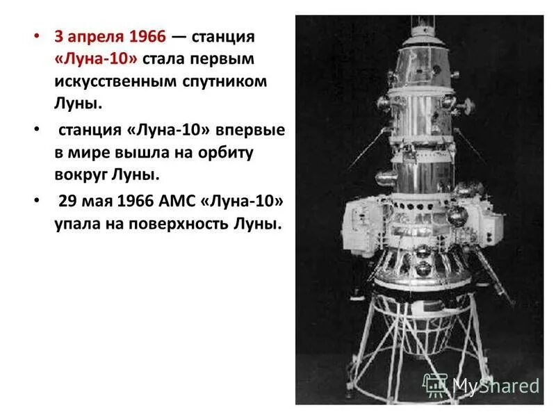 Спутник луна 10. Луна-10 автоматическая межпланетная станция. 1966 — АМС «Луна-9». Советский Спутник «Луна-10». Автоматическая межпланетная станция (АМС) «Луна-3»..