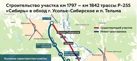 Объездная дорога усолье сибирское схема
