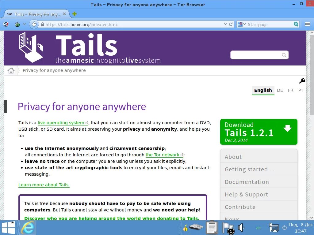 Tails password. Tails дистрибутив. Операционка Tails. Tails Интерфейс. USB Tail.