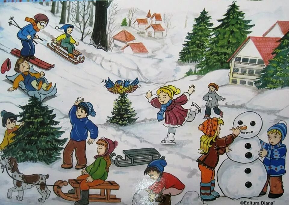 Расскажи развлечение. Зимние забавы. Зима для дошкольников. Сюжетная картина зимние развлечения. Зимние забавы для детей дошкольников.