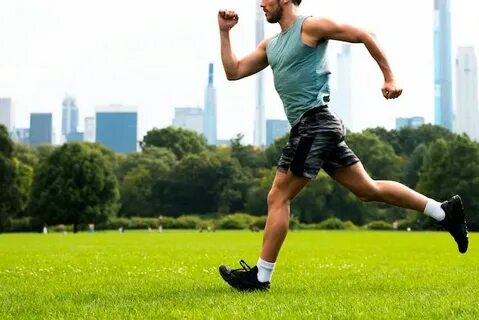 He is doing sport