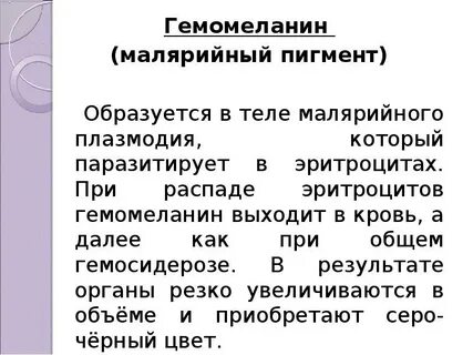 Пигмент образуется в