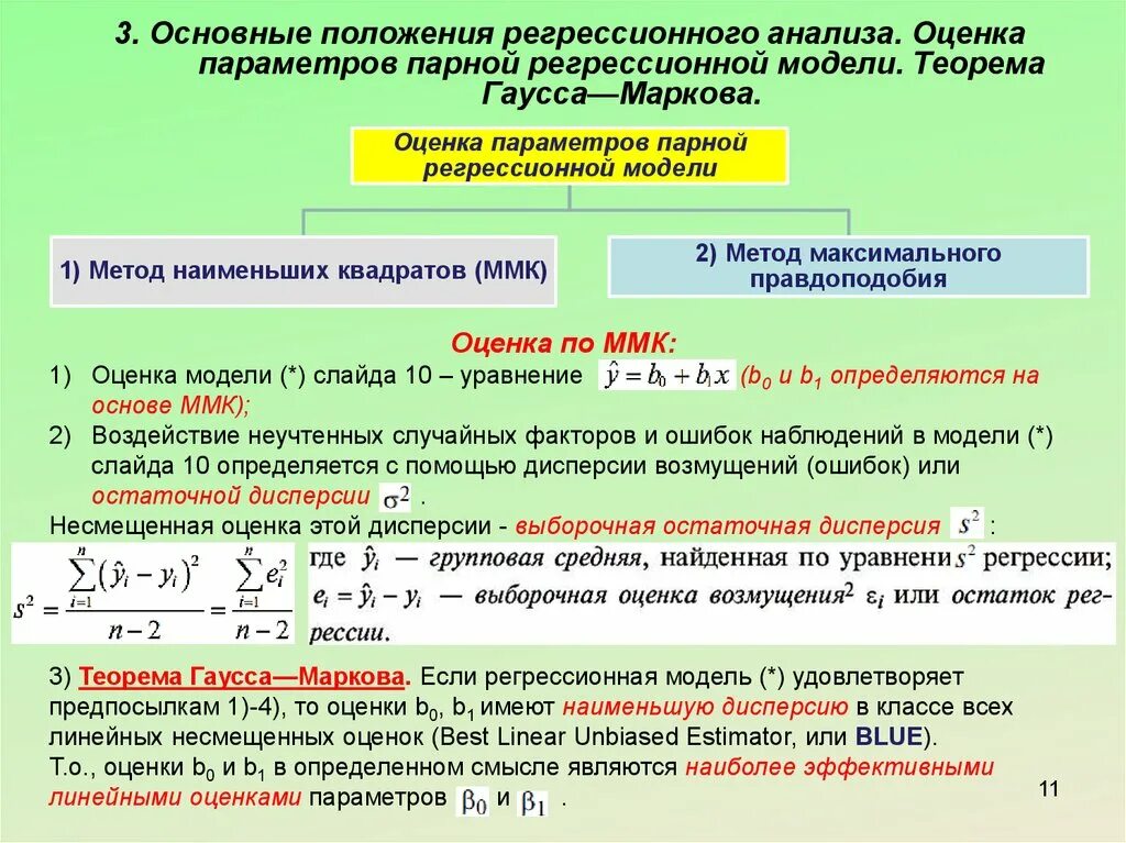 Остаточная регрессия. Параметры линейной модели парной регрессии. Модель линейной парной регрессии формула. Классическая модель парной линейной регрессии. Парная модель линейной регрессии презентация.