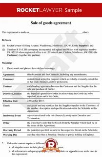 International sale contract